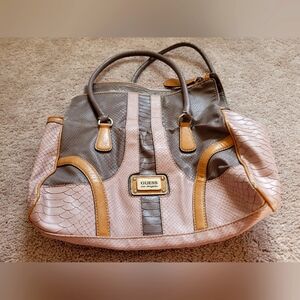 Purple and pink tote bag